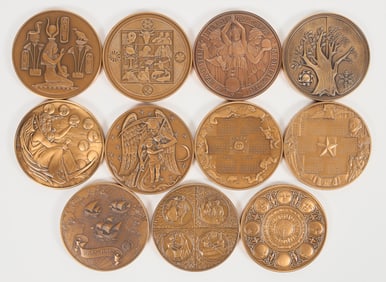 Franklin Mint Calendar Medals (11) [204734]