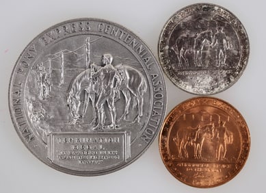 Pony Express Medals (3) [204424]