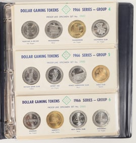 Dollar Gaming Tokens Franklin Mint 1966 Set [202500]