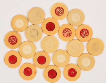 Faux Ivory Gaming Chips (20) [204364]