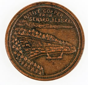 Pictorial Alaska Native Copper Token [205002]