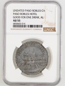 Paso Robles Hotel Pictorial Token [202958]