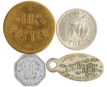Santa Barbara Area Tokens (4) [203604]