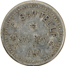 G. C. Sawtelle Token, Santa Susana, CA [202427]