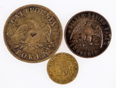 California Gold Rush Tokens (3) [204966]