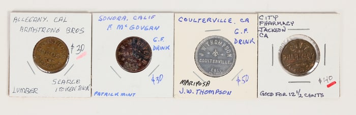 California Mother Lode Tokens (4) [204867]
