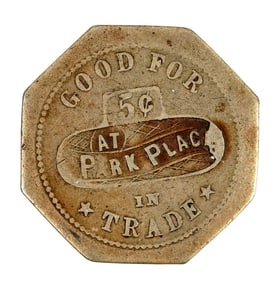 Chas Pick Maverick Park Place Token [204114]