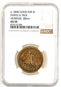 Durfee & Peck Indian Trader $1 Token [203511]