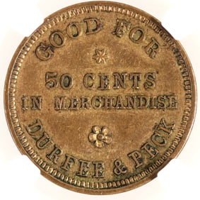 Durfee & Peck Indian Trader 50c Token [203517]