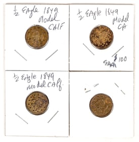 Brass Counter, Model Half Eagle, 3pcs [190707]