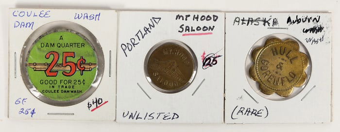 Oregon/Washington Tokens (3) [204729]