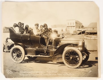 Thomas Flyer Automobile in Nome, Alaska, 1905, Photograph [203531]