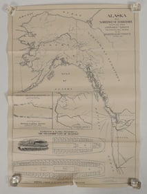 Map of Alaska and the Northwest Territory for the Washington & Alaska Steamship Company 1897 [205150