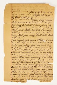 Letter From Major C.B. McClellan 1891, Fort Apache [200725]
