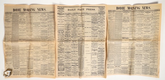 Bodie Morning News and Daily Free Press Reproduction Newspapers [202975]