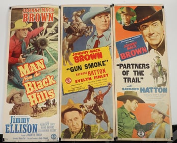 Cowboy Johnny Mack Brown Movie Posters (3) [205078]