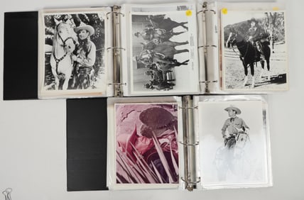 Cowboy Movie Stars Photographs, Signatures and More - 3 Albums [205077]