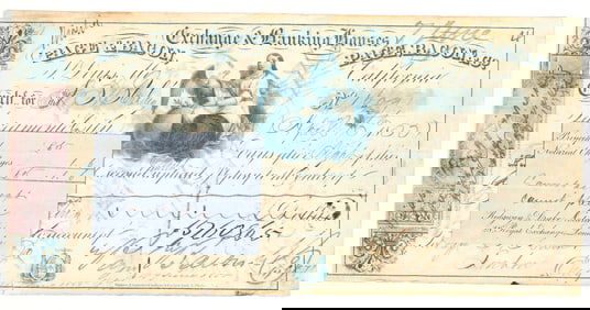 Page, Bacon & Co. Exchange, Sacramento City, 1855, Just After Bank Collapse! [205246]