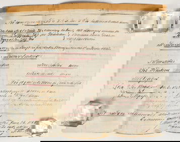 Sacramento Land Deed for John A. Sutter, with Ties to Other Major Gold Rush Figures [201902]