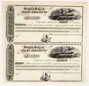 Banking House of James King of William Exchange Sheet, c.1850s [195471]