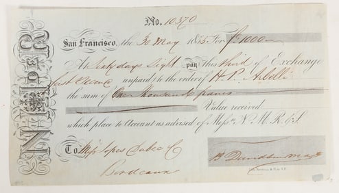 San Francisco Exchange  N.M. Rothchild, 1855 [204959]