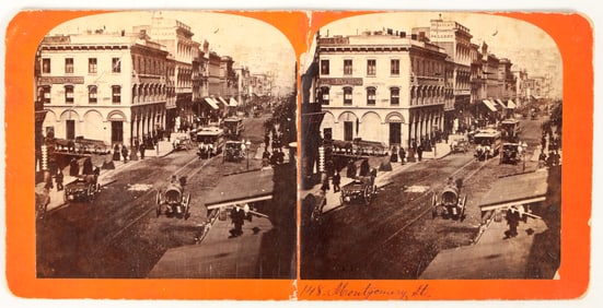 Stereoview of Parrot Building, Important San Francisco Banking Site [195481]