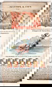 American Clipper Card Aurora , 1856. California Gold Rush.[203996]
