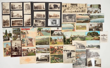 Santa Barbara Post Cards & Photos Lot [203528]