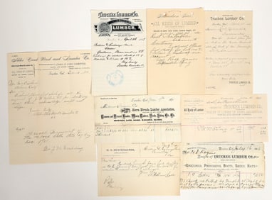 Rare Truckee, California Billhead & Letterhead Collection [205386]