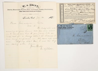 Rare 1870s Truckee, California Druggist Ephemera (near Lake Tahoe) [205385]