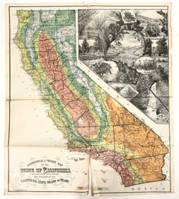 Geographical And Climatic Map of California. [203791]