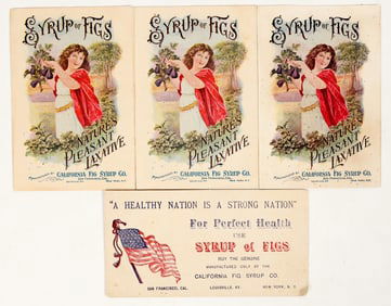 Vintage California Fig Syrup Co Ad Cards [200728]
