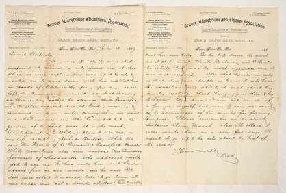 California Travel Letter 1887 [201287]