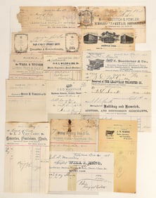 Leadville, Colorado Billhead Collection (15 Different): Groceries, Hardware, Mining Explosives [1659