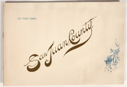 1890 San Juan County photo booklet, Repro 1969 [202813]