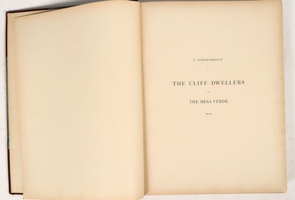 Cliff Dwellers of the Mesa Verde, Southwestern Colorado 1893 - Rare! [204007]