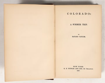 Bayard Taylor Early Colorado Travelogue [202815]