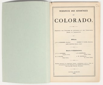 Colorado Homesteading Booklet, 1873 [201299]