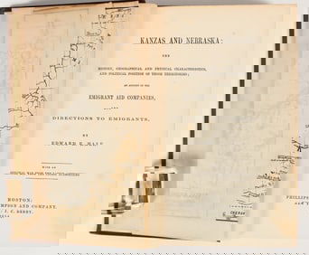 "Kanzas and Nebraska" by Hale 1854 - Rare!  [203958]