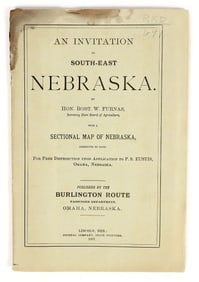 Settler's Invitation to Nebraska w/ Map, 1887 [201317]
