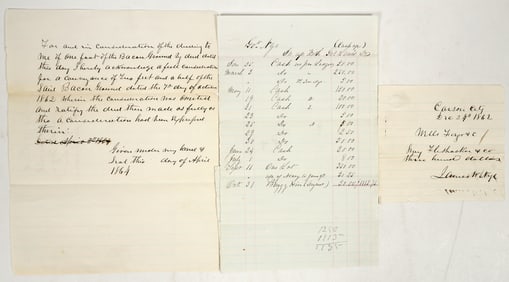 Nevada Territorial Governor James Nye Ephemera [195482]