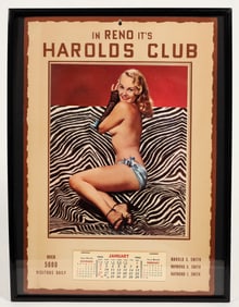 Reno Harolds Club 1955  Pin Up  Calendar [200172]