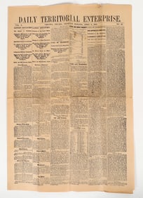 Daily Territorial Enterprise Newspaper 1865 (Possible Reprint) [202846]