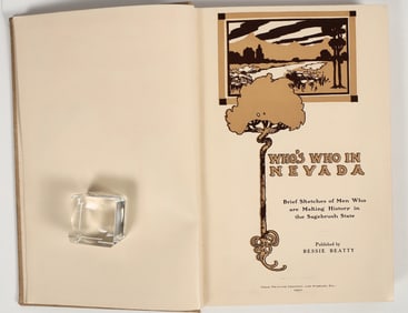 Who's Who in Nevada 1907  RARE! [203951]