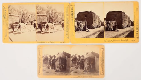 Stereoviews of New Mexico & Wisconsin, c. 1870s (3) [204932]