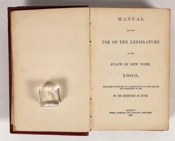Manual For State Of New York Legislature [202779]