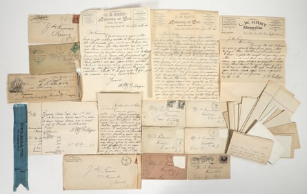 Vintage Personal and Business Correspondence Archer, Texas 1880 [204941]