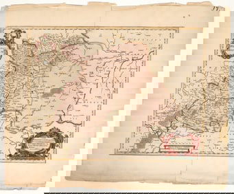 Antique Map of Hennenberg Germany c1680 [200657]
