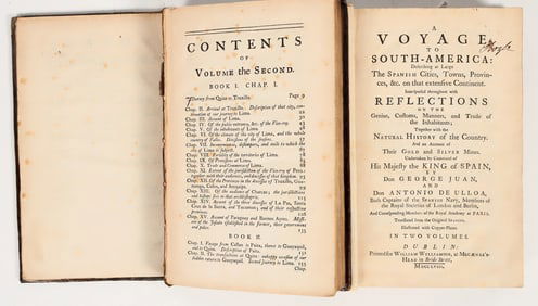 Voyage to South America Vols 1-2, First Edition 1758  [204491]