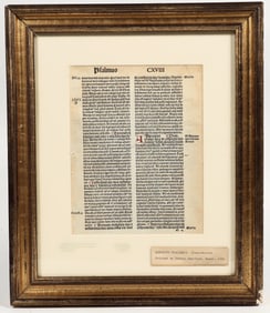 Rare Early Printed Religious Text, 1491, from Johann Amerbach [201587]